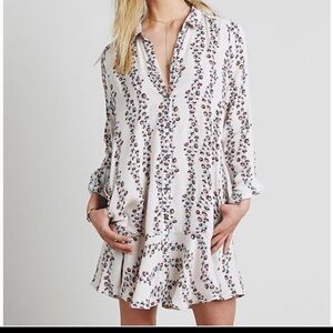 Free people Floral Print Shirt Dress